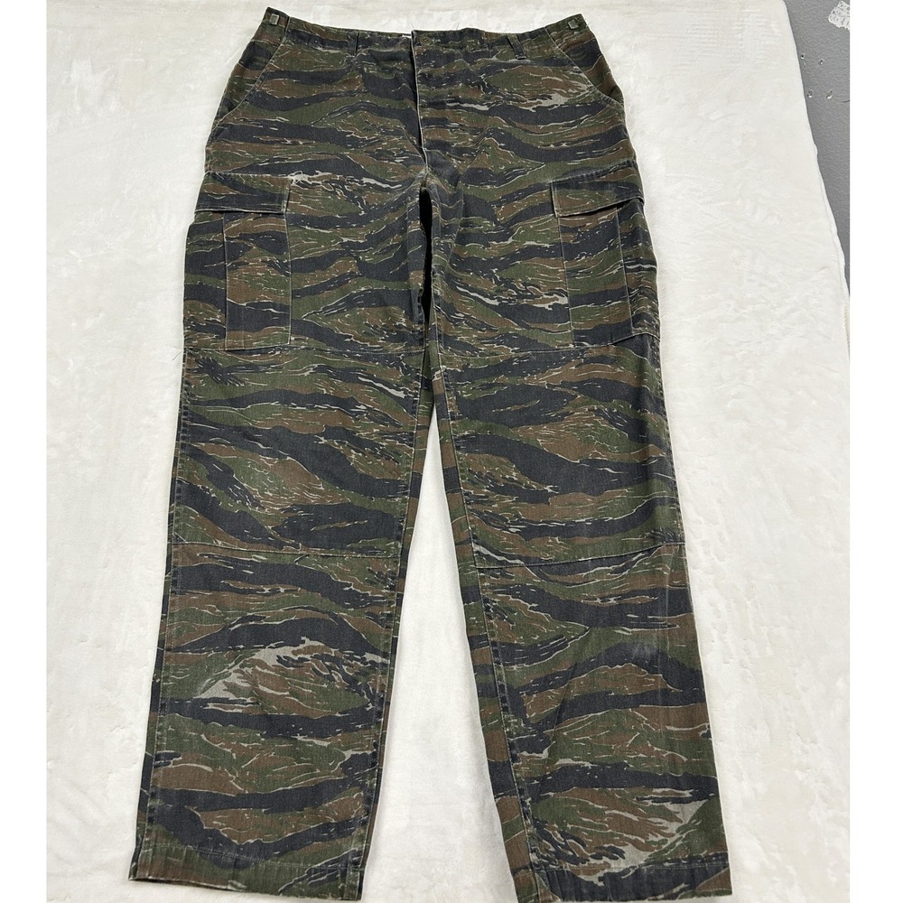 Propper Cargo Pants Mens Large Regular Green Tiger Stripe Camo BDU Tactical